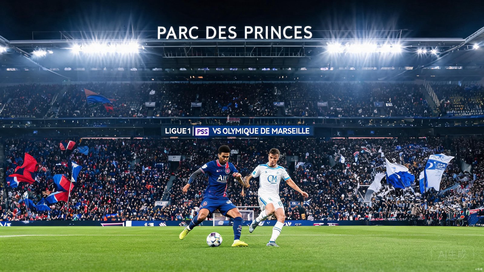 Paris Saint-Germain vs Olympique Marseille Ligue 1 match