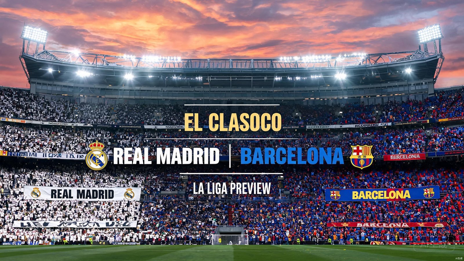 Real Madrid vs Barcelona El Clasico match