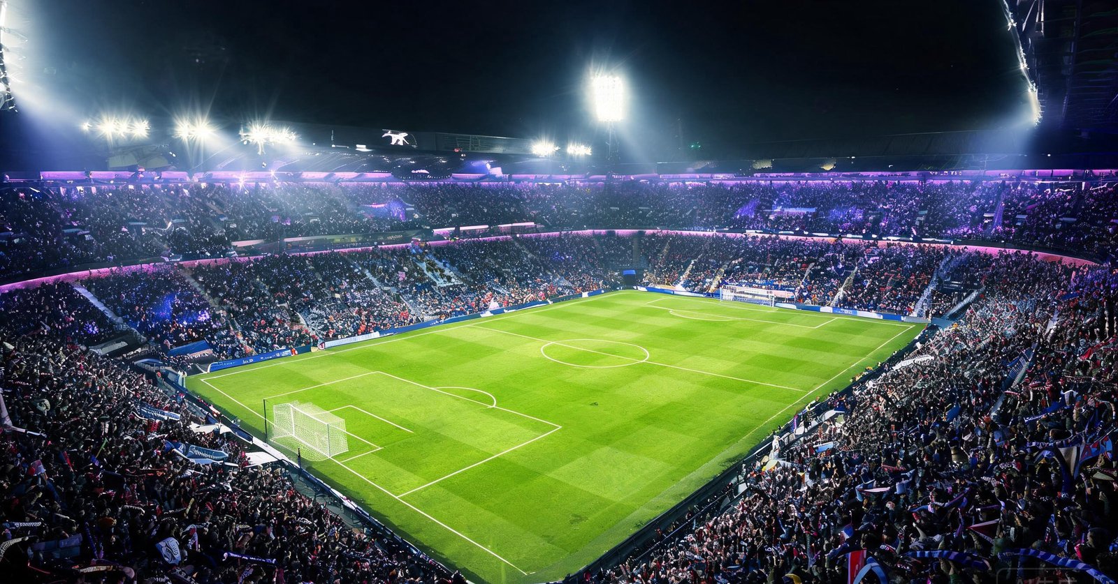 Premier League Stadium Night - FutebolAI featured image