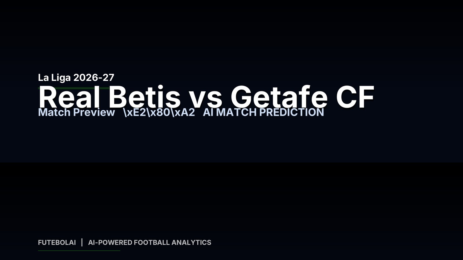 Real Betis vs Getafe CF – La Liga 2026-27 – AI Generated